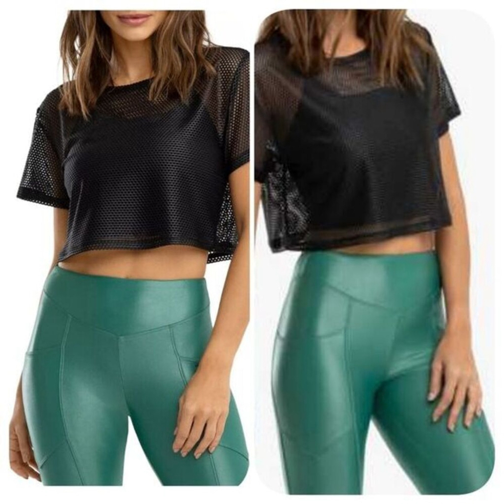Koral Glaze High Rise Infinity Side Pockets Green Legging Sz S